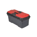 RS PRO Plastic Tool Box 263 mm Height 494 mm Length 250 mm Width Black Red 833-5988