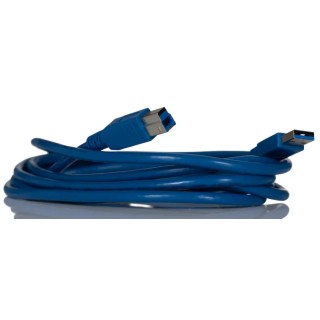RS PRO IC Socket USB Cable Male USB Type A to Male USB B USB 3.0 Blue 3 m 182-8838