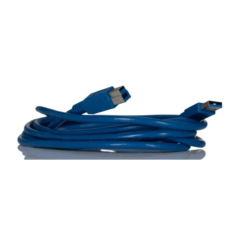 RS PRO IC Socket USB Cable Male USB Type A to Male USB B USB 3.0 Blue 3 m 182-8838