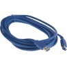 RS PRO High Performance USB 3.0 A Male to B Male IC Socket USB Cable Blue 5m 182-8839