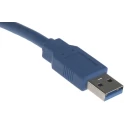RS PRO High Performance USB 3.0 A Male to B Male IC Socket USB Cable Blue 5m 182-8839