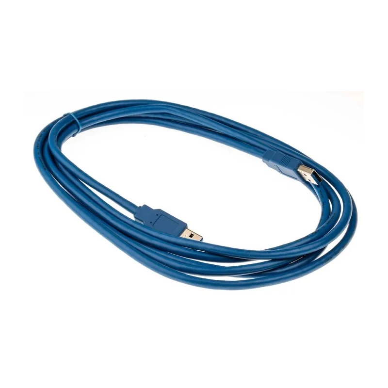 RS PRO IC Socket USB Cable Male USB Type A to Male USB 3.0 USB Type A Blue 3 m 182-8844