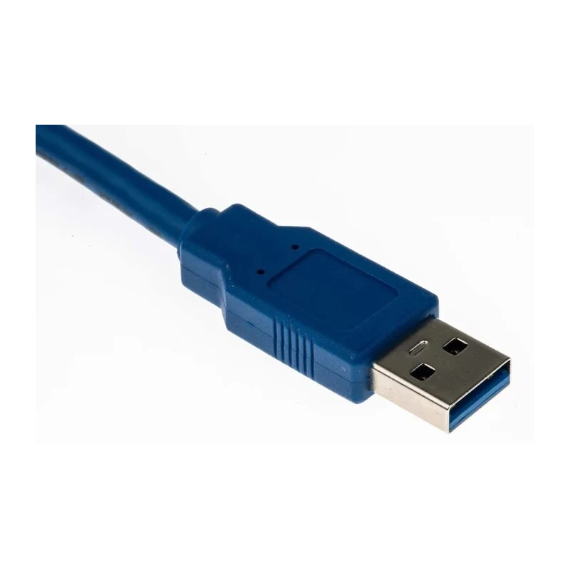 RS PRO IC Socket USB Cable Male USB Type A to Male USB 3.0 USB Type A Blue 3 m 182-8844