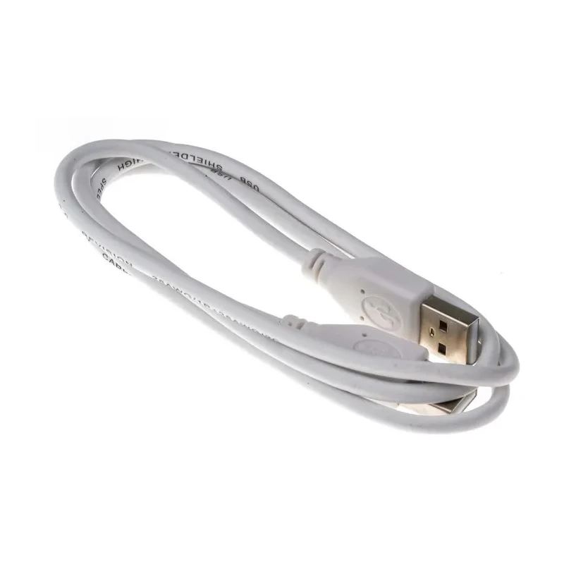 RS PRO IC Socket USB Cable Male USB Type A to Male USB Type A USB 2.0 White 1m 182-8861