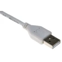 RS PRO IC Socket USB Cable Male USB Type A to Male USB Type A USB 2.0 White 1m 182-8861