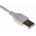 RS PRO IC Socket USB Cable Male USB Type A to Male USB Type A USB 2.0 White 1m 182-8861
