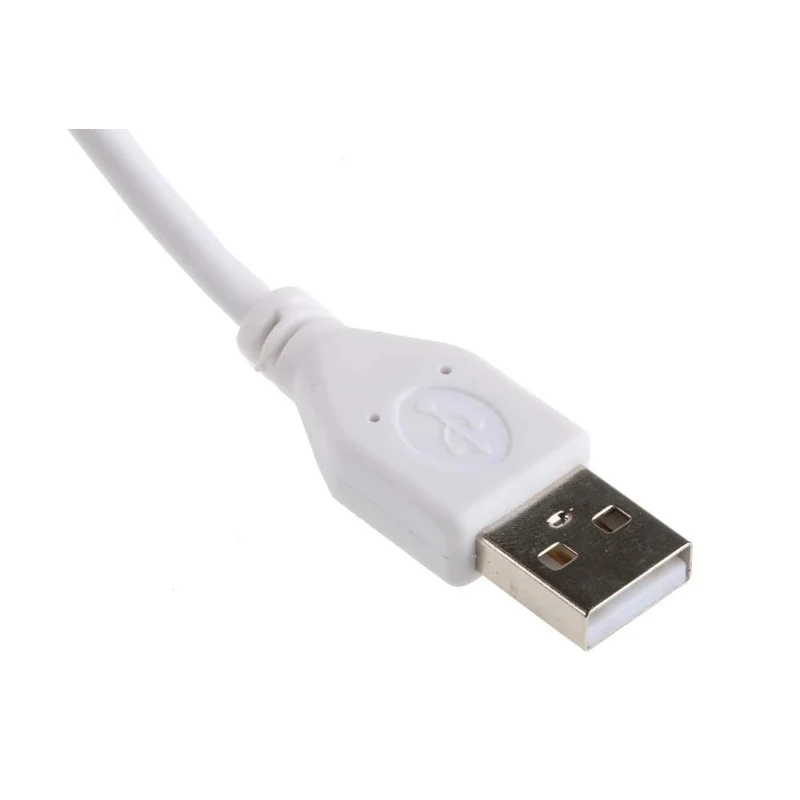 RS PRO IC Socket USB Cable Male USB Type A to Male USB 2.0 USB B White 3m 182-8867