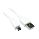 RS PRO IC Socket USB Cable Male USB Type A to Male Mini USB Type B White 3m 182-8863