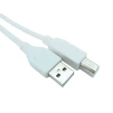 RS PRO IC Socket USB Cable Male USB Type A to Male USB 2.0 USB B White 4.5m 182-8868