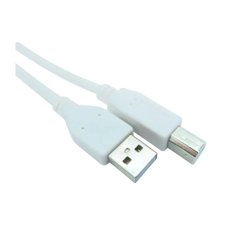 RS PRO IC Socket USB Cable Male USB Type A to Male USB 2.0 USB B White 4.5m 182-8868