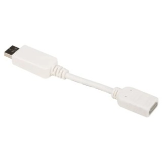 RS PRO Male DisplayPort to Female HDMI Polyvinyl Chloride DisplayPort Cable 150 mm 182-8899