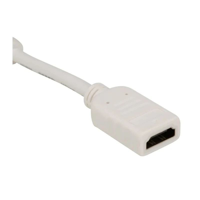 RS PRO Male DisplayPort to Female HDMI Polyvinyl Chloride DisplayPort Cable 150 mm 182-8899