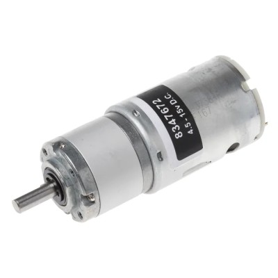 RS PRO Brushed Geared DC Motor 12V DC, 19.8 W, 537 rpm, 3024 g.cm Torque, 6 mm Shaft Diameter 834-7672