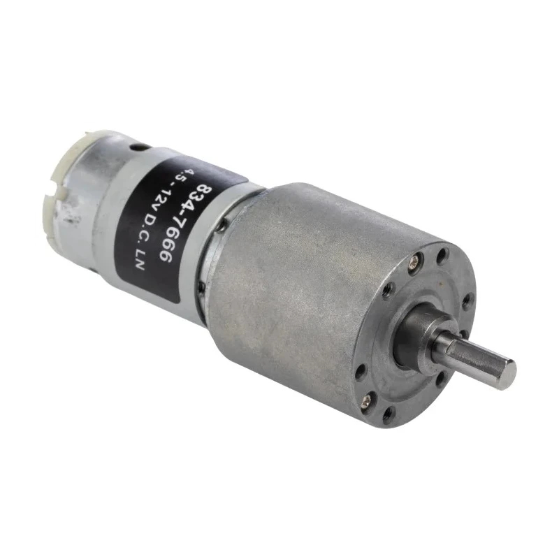 RS PRO Brushed Geared DC Geared Motor 12V dc 7W 2.6rpm 59Ncm 6mm Shaft Diameter 834-7666