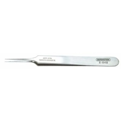 Bernstein 110mm Stainless Steel Pointed ESD Safe Tweezer 5-048