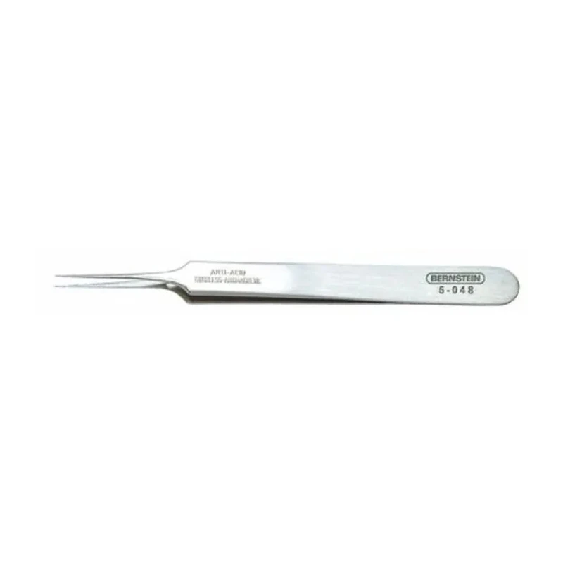 Bernstein 110mm Stainless Steel Pointed ESD Safe Tweezer 5-048