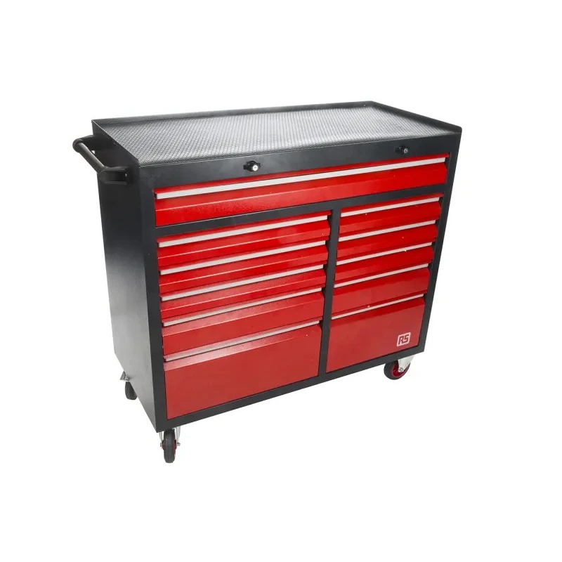 RS PRO 11 Drawer Wheeled Steel Roller Cabinet, Mobile Tool Chest, 1.08m Length, 450mm Width, 985mm Height, 90kg 833-5916