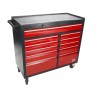 RS PRO 11 Drawer Wheeled Steel Roller Cabinet, Mobile Tool Chest, 1.08m Length, 450mm Width, 985mm Height, 90kg 833-5916