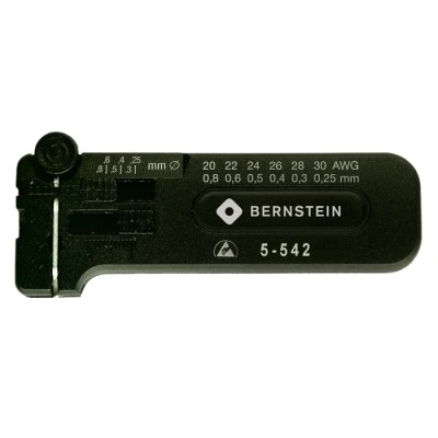 Bernstein ESD Series Insulated Wire Stripper 0.25 to 0.8 mm, 102 mm Overall Length 5-542