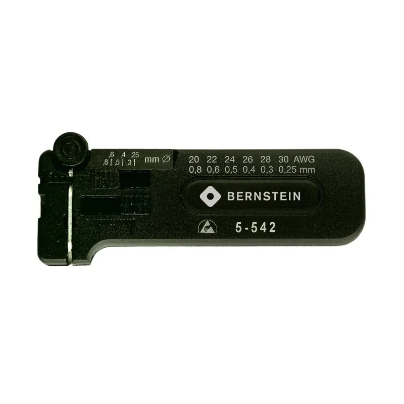 Bernstein ESD Series Insulated Wire Stripper 0.25 to 0.8 mm, 102 mm Overall Length 5-542