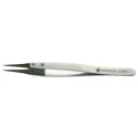 Bernstein 125mm Stainless Steel Rounded ESD Safe Tweezer 5-434