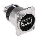 Neutrik Reversible USB 2.0 Type A Female to USB B Male Adapter NAUSB-W