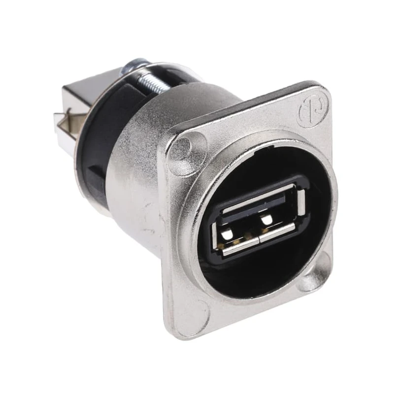 Neutrik Reversible USB 2.0 Type A Female to USB B Male Adapter NAUSB-W