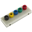 RS PRO Breadboard Power Block with 5 Banana/Pin Jack Adaptors 19 mm Height 30 mm Width 81 mm Length 835-2712