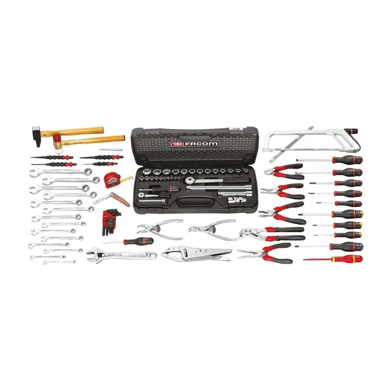 Facom 122 Piece Mechanical Tool Kit with Tool Chest and VDE/1000V Approved CM.110A