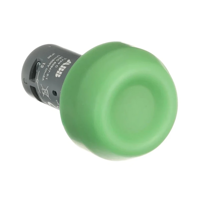 ABB Compact Series Push Button Switch Momentary Panel 22 mm Cutout 2 NO/2 NC IP20 IP66 IP67 IP69K 1SFA619105R1022 CP6-10G-20