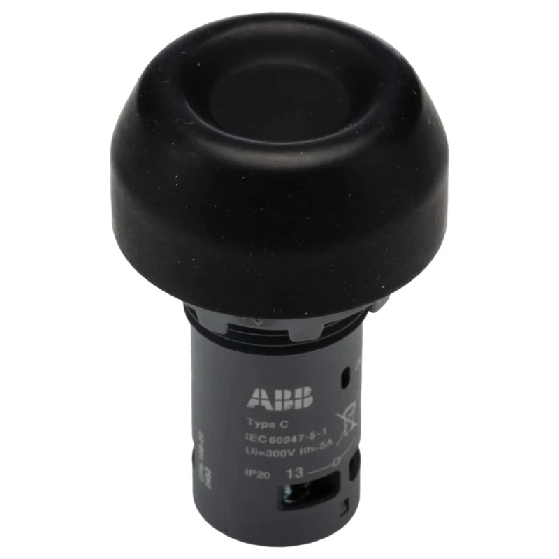 ABB Compact Series Push Button Switch Momentary Panel Mounted 22 mm Cutout 2 NO/2 NC 125 V DC 240 1SFA619105R1026 CP6-10B-20