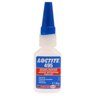 Loctite Cyanoacrylate Adhesive Liquid 20 g Transparent Bottle Loctite 495 20g