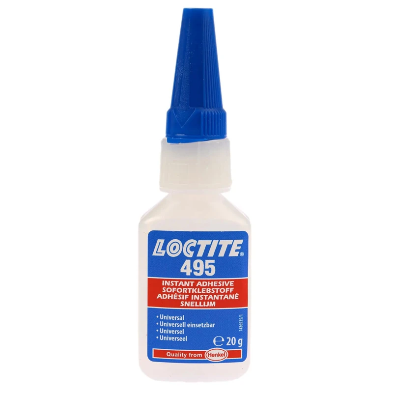 Loctite Cyanoacrylate Adhesive Liquid 20 g Transparent Bottle Loctite 495 20g