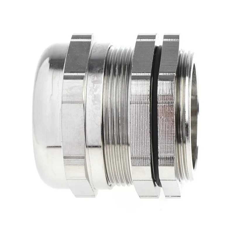 RS PRO Metallic Nickel Plated Brass Cable Gland M40 Thread 21 mm Min. 30 mm Max. IP68 835-4128