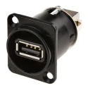 Neutrik USB Type A to Female to USB B Female Adapter with Reversible USB 2.0 Gender Changer NAUSB-W-B