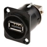 Neutrik USB Type A to Female to USB B Female Adapter with Reversible USB 2.0 Gender Changer NAUSB-W-B