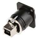 Neutrik USB Type A to Female to USB B Female Adapter with Reversible USB 2.0 Gender Changer NAUSB-W-B