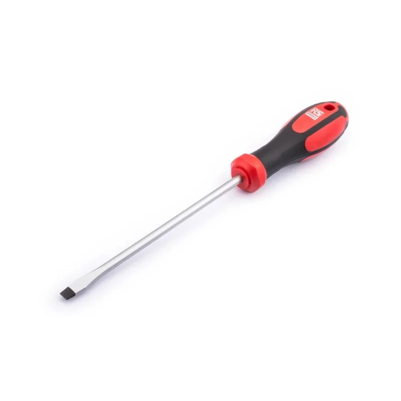 RS PRO Slotted Screwdriver, 150 mm Blade, 250 mm Overall Length, Chrome Vanadium Molybdenum Steel Blade, Ergonomic 182-9668