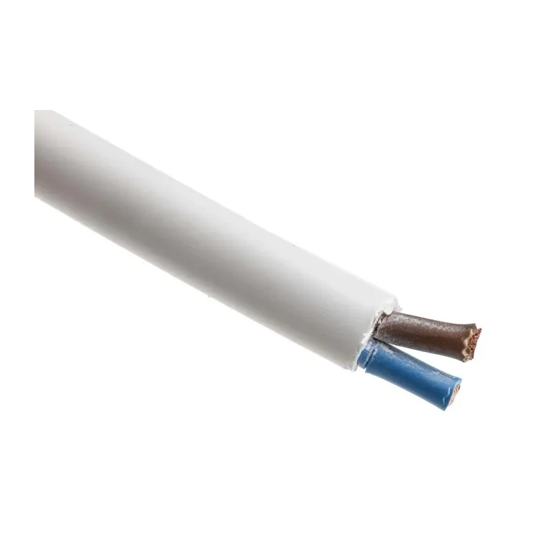 RS PRO 2 Core Power Cable White 4mm² 500V 70°C Thermoplastic Insulation 100 m 836-0723