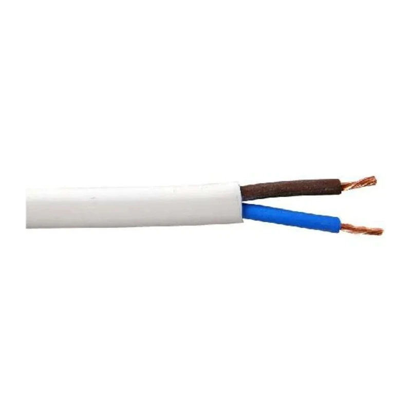 RS PRO 2 Core Power Cable, White 1.5mm² 70 °C, 100 m Thermoplastic 836-0726