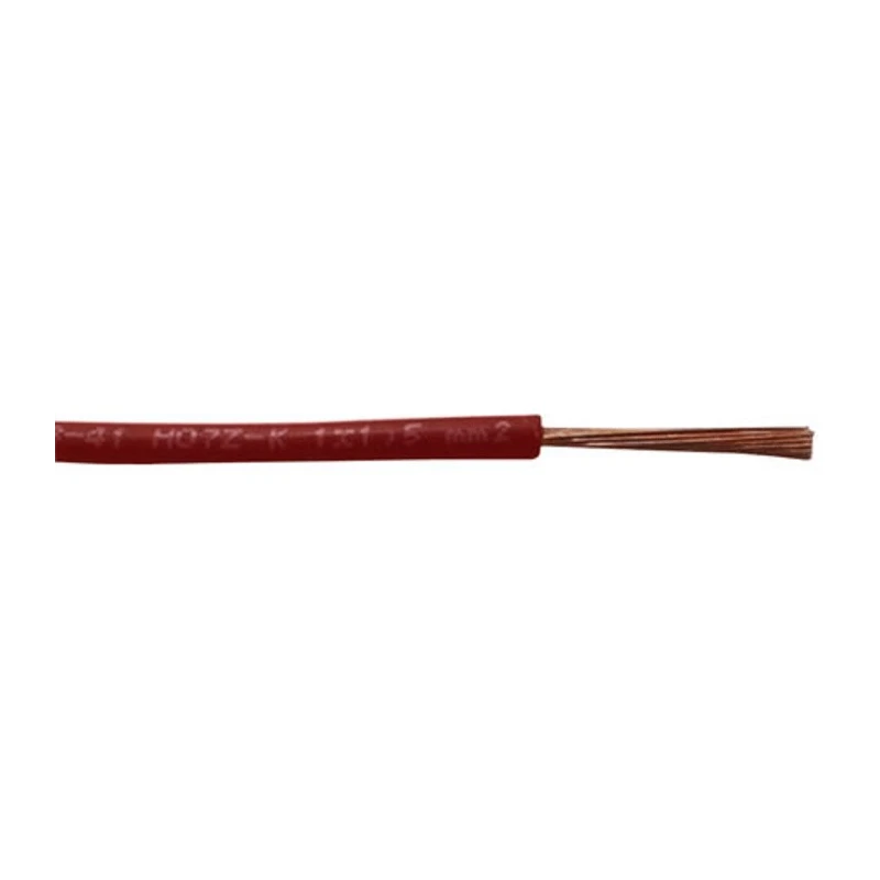 RS PRO Red 2.5 mm² 13 AWG Hook Up Wire, 45/0.25 mm Strands, Cross Linked Polyolefin Jacket, 100 m H07Z-K 836-0830