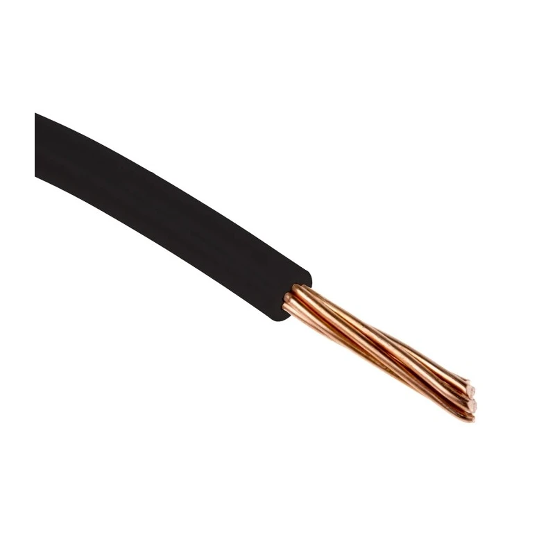 RS PRO H07V-R Series Black 1.5 mm² Hook Up Wire, 16 AWG, 7/0.53 mm strand, 100 m length, Polyvinyl Chloride Jacket 836-0852