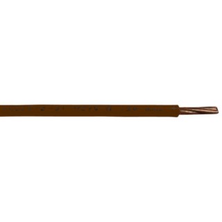 RS PRO Brown 6 mm² Hook Up Wire, 10 AWG, 7/1.03 mm Core Strands, 100 m Length, Polyvinyl Chloride Jacket 836-0915