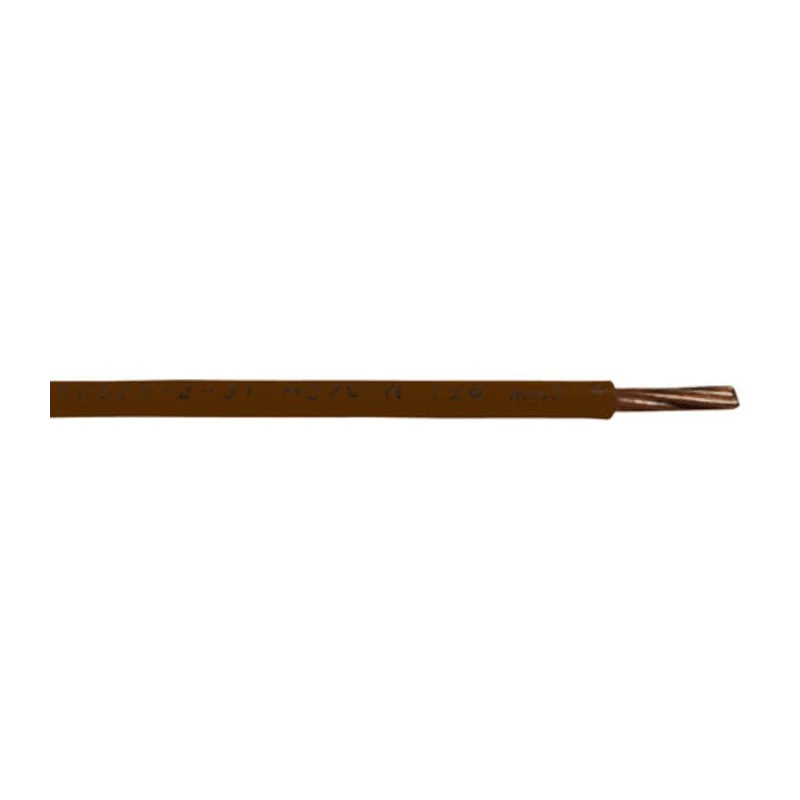 RS PRO Brown 6 mm² Hook Up Wire, 10 AWG, 7/1.03 mm Core Strands, 100 m Length, Polyvinyl Chloride Jacket 836-0915