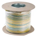 RS PRO H07V-R Series Yellow Green 6 mm² Hook Up Wire 10 AWG 7/1.03 mm Strands 100 m Polyvinyl 836-0919