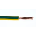 RS PRO 10 mm² 750 V Polyvinyl Chloride Yellow Green Hook Up Wire 8 AWG 7/1.34 mm Core Strands 100 m 836-0937