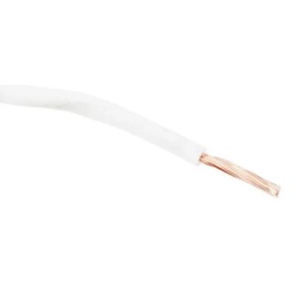 RS PRO White 2.5 mm² Hook Up Wire, 13 AWG, 45 x 0.25 mm Strands, 100 m Length, Cross Linked Polyolefin Jacket 6491B 836-0849