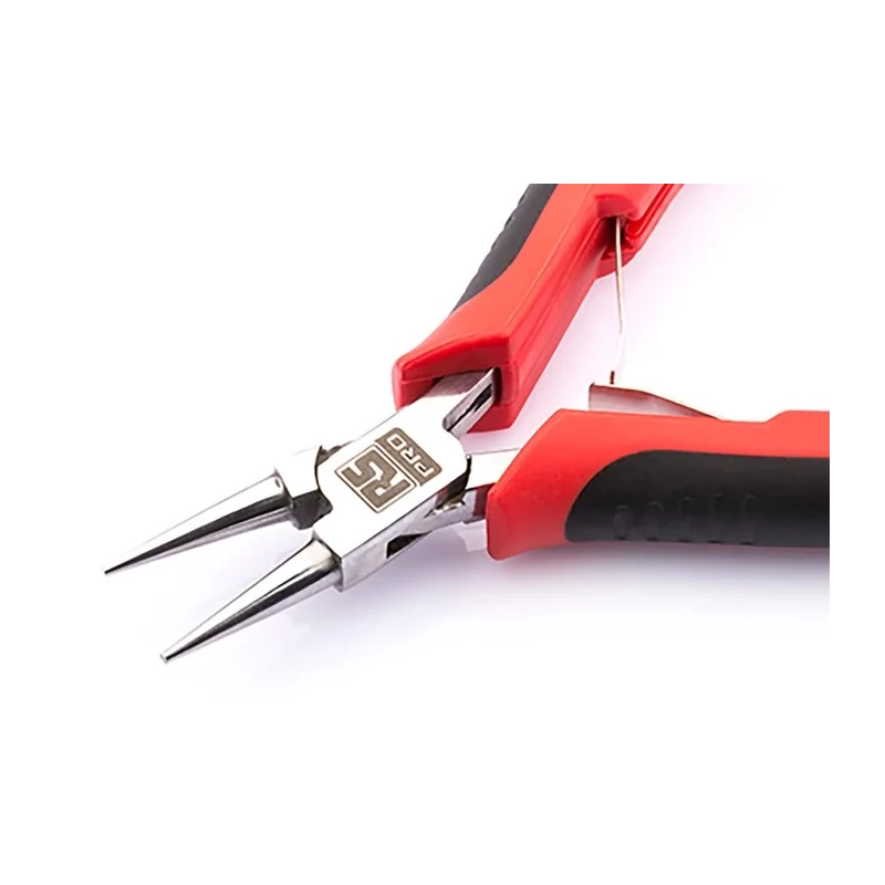 RS PRO Round Nose Plier, 130mm Overall Length, 22mm Internal Jaw, Stainless Steel, MicroMax Softgrip Handles 182-9798