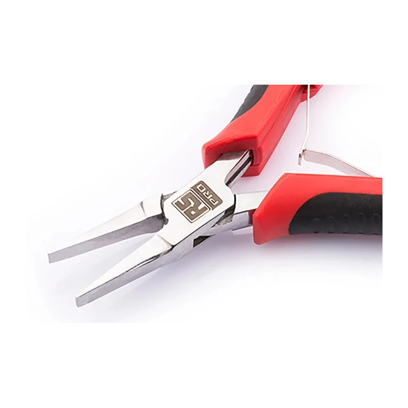 RS PRO Round Nose Plier Electronic Flat Nose, 130mm Overall Length, 24mm Jaw, Stainless Steel, Softgrip Handle 182-9799