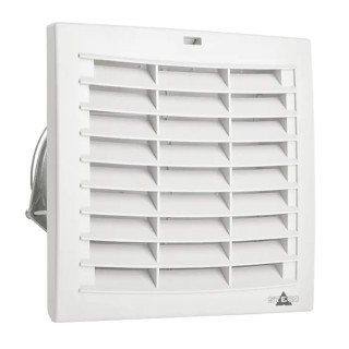 STEGO Filter Fan FPI/FPO 018 Series, 24V DC, 12W Power, 156 m³/h Filtered Airflow, 178 m³/h Unimpeded Airflow, , 176 mm IP54
